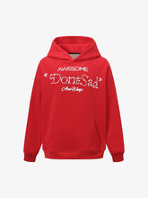 Street Hip-Hop Foam Print Hoodie