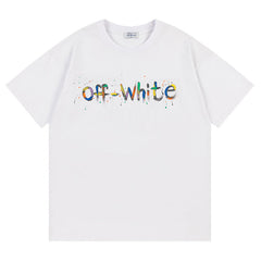 Off White Arrow Pattern Printed T-Shirt