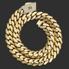 Men's Micro-paved Zirconia Cuban Necklace # CHA337