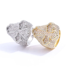 Men's Zirconia Cross Ring