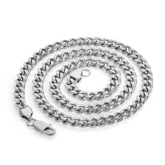 Men's Snake Head Buckle Genuine Gold Plated Cuban Necklace #CHA056