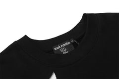 MIXED EMOTION Black “Pearl” Cropped Tee