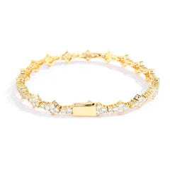 Men's Spring Clasp Zirconia Tennis Bracelet #CHA258