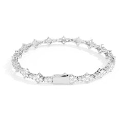 Men's Spring Clasp Zirconia Tennis Bracelet #CHA258