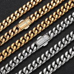 Men's Micro-paved Zirconia Spring Snap Bracelet #CHA192