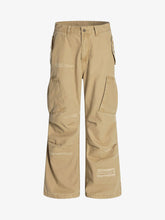 Hole Patch Pleated Multi-pocket Work Wear Casual Pants