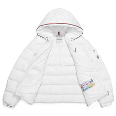 MONCLER White Pavin Down Jacket