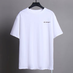 Alphabet Arrow Pattern-Print T-Shirts