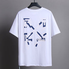 Alphabet Arrow Pattern-Print T-Shirts