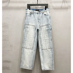 Panelled jeans