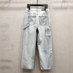 Panelled jeans