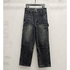 Panelled jeans