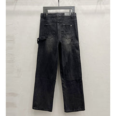 Panelled jeans