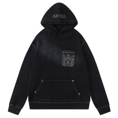 AMIRI outline-pocket hoodie