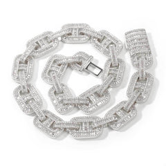 Men's Micro-inlaid Zirconia Cuban Necklace #CHA039