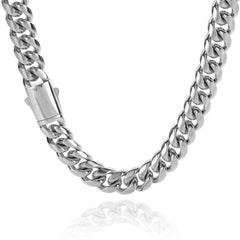 Men's Spring Clasp Titanium Necklace #CHA064