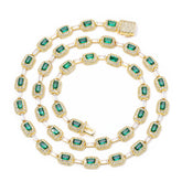Women's Emerald Zirconia Necklace #CHA310