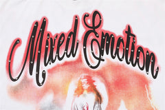MIXED EMOTION Rhinestone Cropped Tee