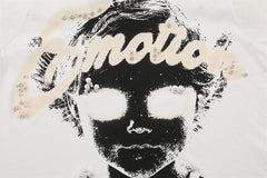 MIXED EMOTION White “Pearl” Cropped Tee