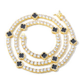 Women's Four-leaf Clover Diamond Zircon Necklace #CHA289