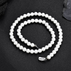 Women's Clavicle Pearl Necklace #CHA262