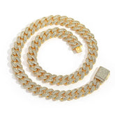 Men's Mixed Zirconia Cuban Necklace #CHA118