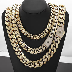 Men's Micro-paved Zirconia Cuban Necklace # CHA337