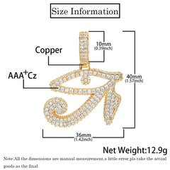 Men's Ancient Egyptian Symbol Eye Of Horus Pendant Necklace