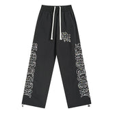 MIXED EMOTION “ME” rhinestone Nylon Pants