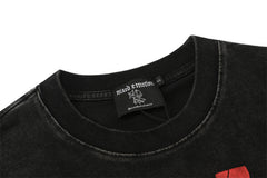MIXED EMOTION Washed Black Tee