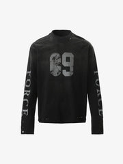 Distressed NO. 09 Long Sleeve T-Shirt