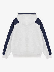 Retro Contrast Color Letter Print Hoodie