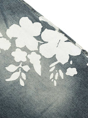 Floral Print Denim Shorts