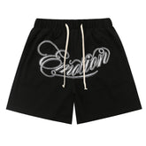 MIXED EMOTION Embroidery Shorts