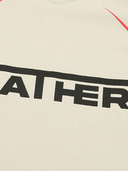 Contrast Color Stitching V-neck Short-sleeved T-shirt