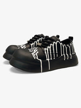 Graffiti Derby Platform Toe Shoes - 2459