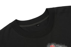 MIXED EMOTION Angel Rhinestone Cropped Tee