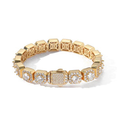 Men's Rock Candy Zirconia Cuban Bracelet #CHA174