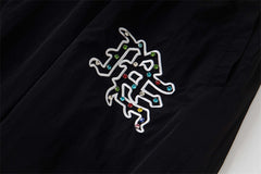 MIXED EMOTION Colored Rhinestones Pants