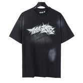 HELLSTAR Letter Pattern T-shirt