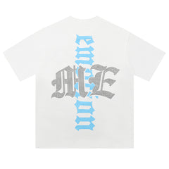 MIXED EMOTION White “Angel” Rhinestone Tee
