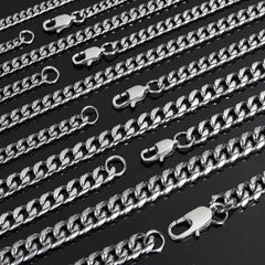 Men's Stainless Steel Cuban Necklace #CHA026