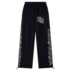 MIXED EMOTION Colored Rhinestones Pants