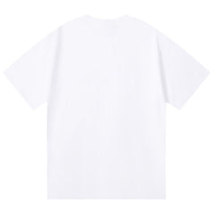 Purple Brand Logo Letter Print T-Shirt