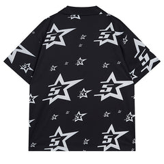 Sp5der Star Pattern Short-sleeved Shirt