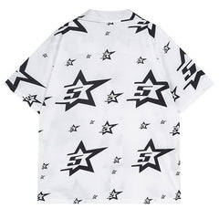 Sp5der Star Pattern Short-sleeved Shirt