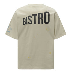 GALLERY DEPT. Men's Natural Paint-Splattered Distressed Printed Cotton-Jersey T-