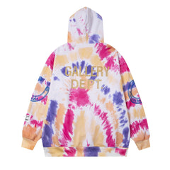 Gallery Dept Tie-dye Gold Letter Hoodies