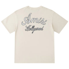 AMIRl Embroidered Logo T-Shirts