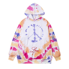 Gallery Dept Tie-dye Gold Letter Hoodies